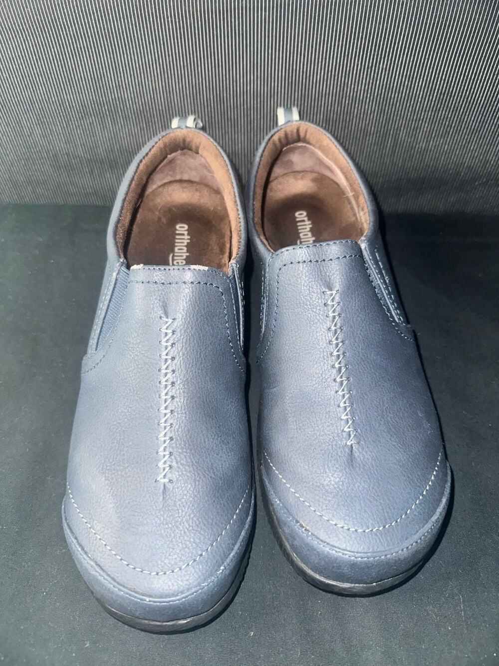 No.12 Orthaheel Women's Slip-On Comfort Loafers Blue